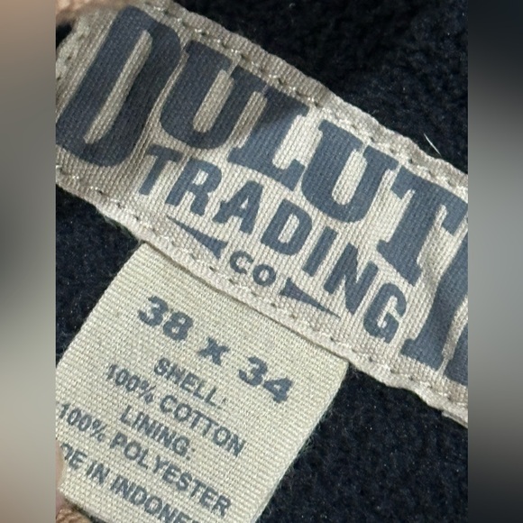 NEW Duluth Trading Co Fire Hose Fleece lined Relaxed Pants Brown 38x34 - Picture 9 of 10